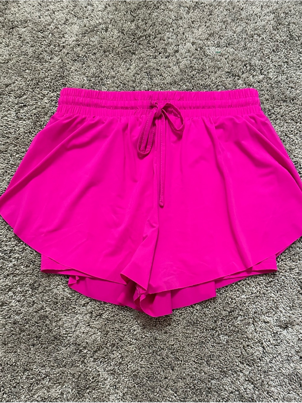 Women’s Bright Fuchsia Athletic Drawstring Shorts